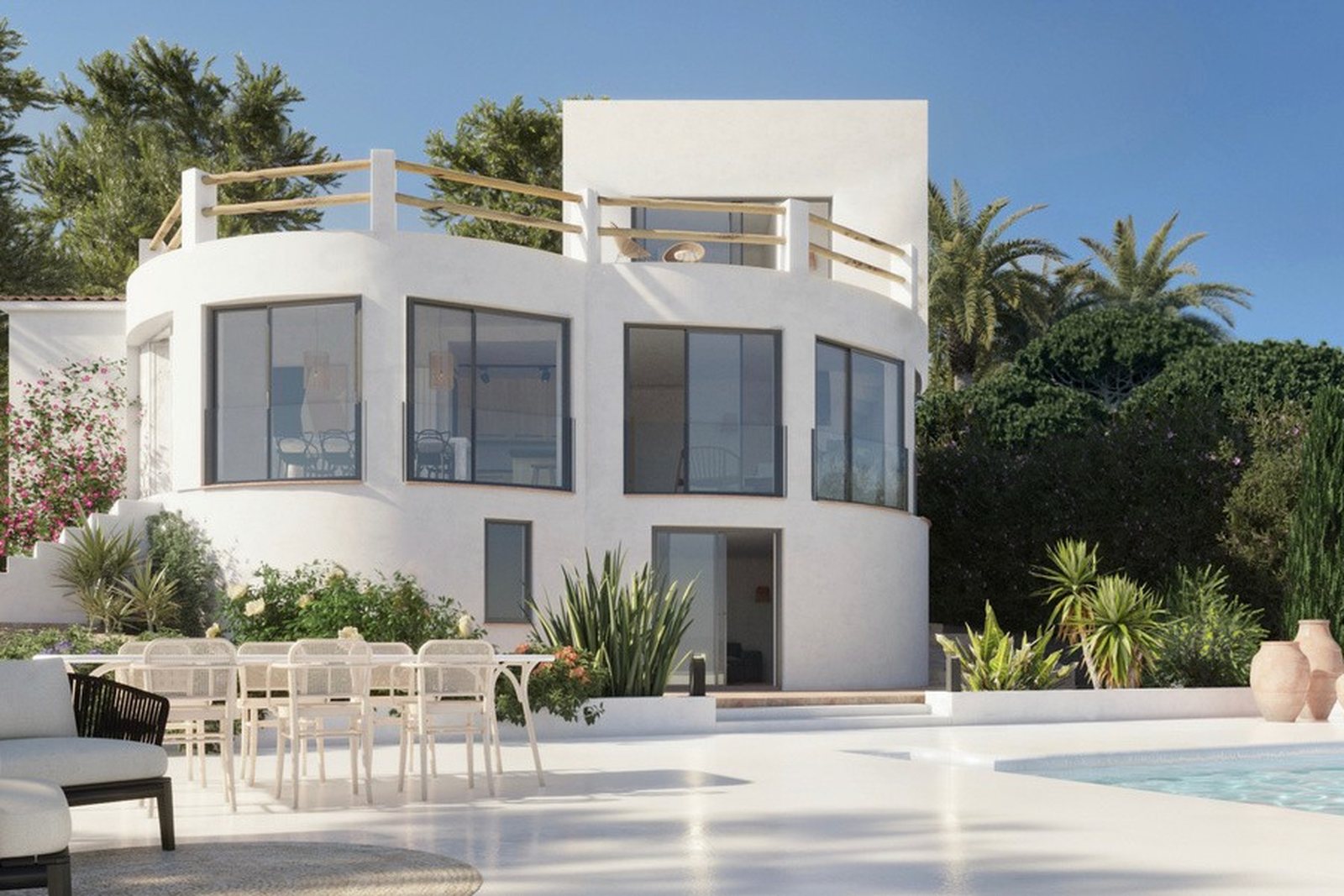 Villa Monteverdi — the render presented before construction